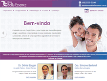 Tablet Screenshot of bellaessence.com.br